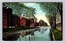 Lewiston ME-Maine, Canal Hill/ Bates Mill, Vintage Postcard picture