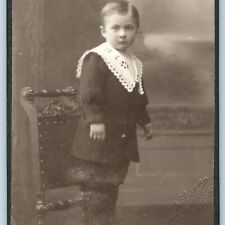 c1900s Sundsvall, Sweden Handsome Young Man Mature Boy CdV Photo Rembrandt H28 picture