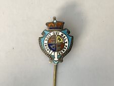 Vintage c.1880's Sterling British Enamelled Order of the Garter Lapel Stick Pin picture