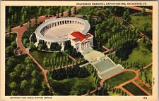 Arlington VA-Virginia, Aerial Arlington Memorial Amphitheatre Vintage Postcard picture