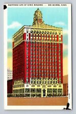Des Moines IA-Iowa, Equitable Life Of Iowa Insurance Building, Vintage Postcard picture