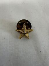 Vintage Small Star Gold Tone Lapel Hat Pin L.I.G.I. On Back picture