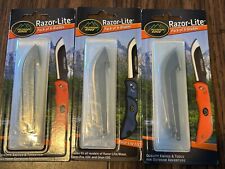 Outdoor Edge RR-6 Razor-Lite Stainless Guthook  18 Replacement Blades 3x 6pk picture