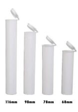 1400 Qty - CoolJarz 116mm White Tubes - Child Resistant Pop Top picture