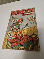 Scream Comics #1 1944- Golden Age Humor G/VG picture