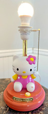 HELLO KITTY TABLE LAMP VINTAGE SANRIO WORKS GREAT NO SHADE KT3095 picture