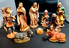 Vintage Artmark 9 Piece Porcelain Nativity Set 1999 Christmas Collection picture