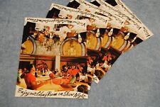 5 Vintage 1962 Cards Lot Colony Room Wine Cellar Miami Florida Colony Hotel ? picture