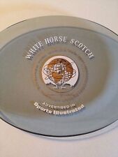 NY World's Fair White Horse Scotch Glass Tray (Unisphere, Sports Illustrated) picture
