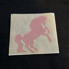 Vintage 80’s Pastel Pink UNICORN Sticker - Rare picture