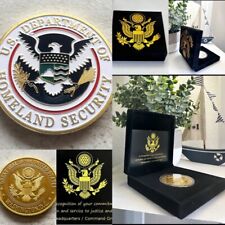 US Department Of Home land Security Challenge Coin With Special Velvet Case picture