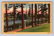Portland OR-Oregon, Scene In Laurelhurst Park, Antique, Vintage Postcard picture
