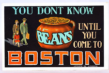 Boston Beans 1911 A. Panosian Postcard Boston Mass Boston Beans Unused picture