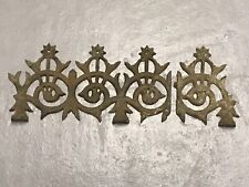 Antique Victorian Gothic Architectural Cast Iron Corner Bracket Ornament 16