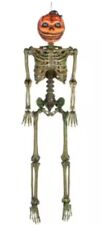 Holiday 6 ft. Rotten Patch LED Poseable Pumpkin Skeleton db picture