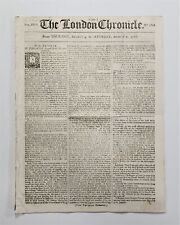 Aug. 4-6, 1768 The London Chronicle Vol. XXIV No. 1816 Newspaper picture