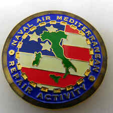 NAVAL AIR MEDITERRANEAN REPAIR ACTIVITY VITA LIBERTA NAV AIR CHALLENGE COIN picture