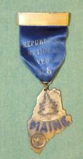 Rare 1895 Maine Republican National Invention Medal and Ribbon picture
