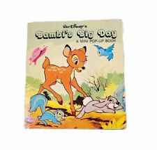 Vintage 1976 Walt Disneys Collectible Bambi's Big Day Mini Pop Up Book picture