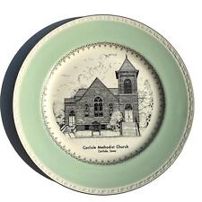 Vintage Carlisle Iowa Collector Plate Carlisle Methodist Church Homer Laughlin picture