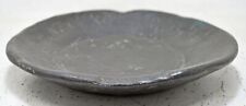 Antique Black Stone Round Bowl Original Old Hand Carved picture