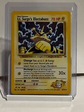 LT. SURGE’S ELECTABUZZ - 2000 Pokemon Gym Heroes 1st Edition Holo Card # 6/132 picture