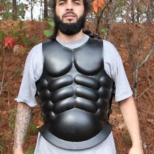 Medieval Roman Greek Muscle Armor Cuirass LARP Costume Black gift picture