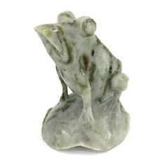 Vintage Carved Stone Frog Figurine picture