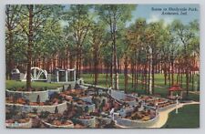 Postcard Scene in Shadyside Park Anderson Indiana picture