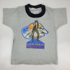 Vintage Star Wars Return Of The Jedi Han Solo Kids S T-Shirt Underoos Tee 1983 picture