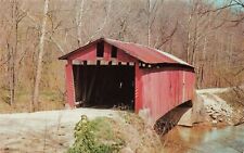 Postcard Rolling Stone Bridge over Big Walnut Creek near Bainbridge, Indiana picture