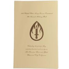1976 United States Army Reserve Command 9th Annual Military Ball Menu Program  picture