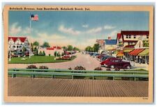 Rehoboth Beach Delaware DE Postcard Rehoboth Avenue Boardwalk Classic Cars 1946 picture