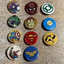 Lot of 11 DC Comics, Marvels Lapel Pins 1