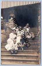 Real Photo Billy Sunday Family Mount Hood Winona Lake IN Evangelist RP RPPC G38 picture