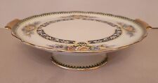Pre-WWII Noritake cake stand, gold rimmed, antique, very good picture