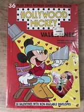 Vintage 1990 Hollywood Mickey Valentines Cards Sealed Paper Magic Group NOS picture