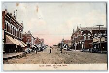 1910 Main Street View Stores Horse Carriage McCook Nebraska NE RPO Postcard picture