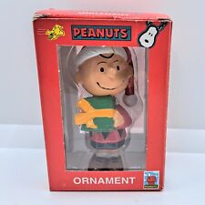 Vintage Peanuts Charlie Brown Christmas Holiday Ornament Kurt Adler 2001 Cartoon picture