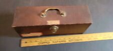 Vintage GLASS MAGIC LANTERN BOX FOR HOLDING SLIDES HARD Hand crafted wood 2WQASZ picture