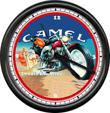 Joe Camel Biker Motorcycle Cigarette Sign Wall Clock picture