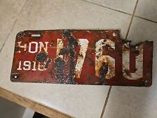 RARE Honolulu 1916 License Plate Only 30 Known. picture