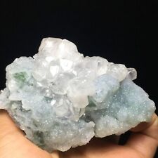 232g Superb Natural Diamond Fluorescent Calcite Crystal Cluster Mineral Specimen picture