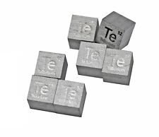 Tellurium Metal 10mm Density Cube 99.99% for Element Collection USA SHIPPING picture