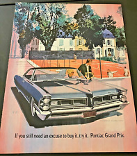 1965 Pontiac Grand Prix - Vintage Color Print Ad - Art Fitzpatrick & Van Kaufman picture