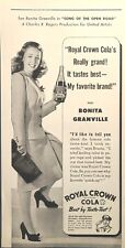 Royal Crown Cola Bonita Granville SONG OF THE OPEN ROAD Vintage Print Ad 1944 picture