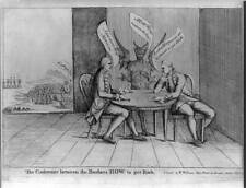 Conference between Brothers,Get Rich,1777,Admiral Richard Howe,Devil,Avarice picture