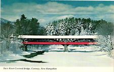 Vintage Postcard- SACO RIVER COVERED BRIDGE, CONWAY, N.H. picture