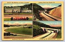 Postcard PA Multiview Bedford Everrett Howard Johnson Restaurant Lincoln Hwy A2 picture