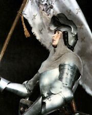 Ingrid Bergman 8x10 Real Photo in suit of armor on horseback Joan of Arc picture